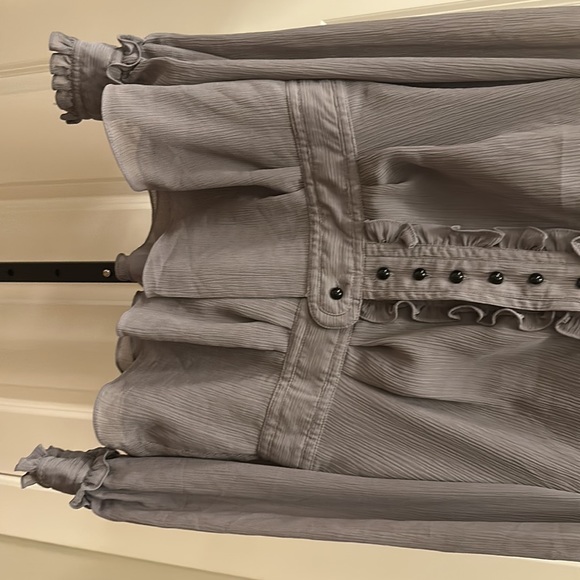 Alice Temperley for Target women’s Ruffled Victorian Gray Buttoned Blouse - Picture 11 of 17